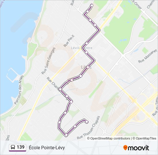 139 Bus Line Map