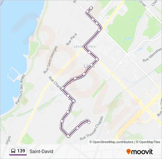 139 Bus Line Map