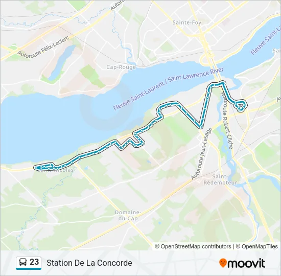 23 Bus Line Map
