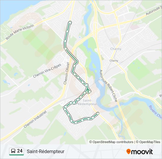 24 Bus Line Map