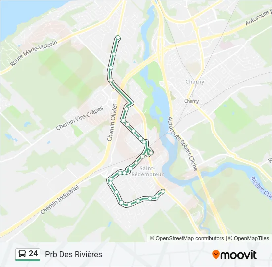 24 Bus Line Map