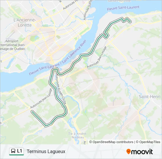 L1 Bus Line Map