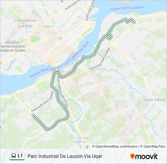 L1 Bus Line Map