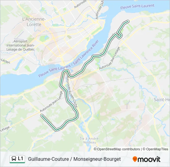 L1 Bus Line Map