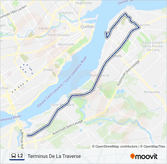 L2 Bus Line Map