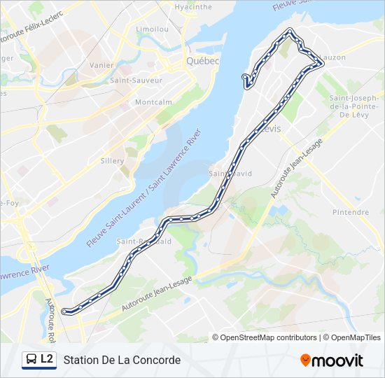 L2 Bus Line Map