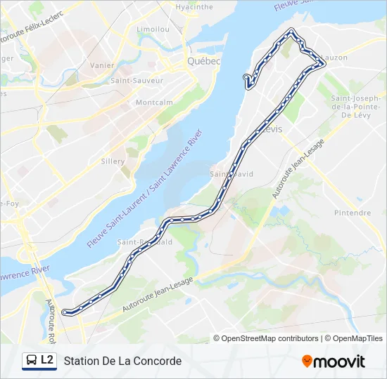 L2 Bus Line Map