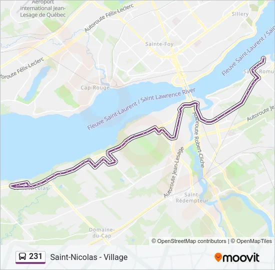 231 Bus Line Map