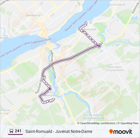 241 bus Line Map