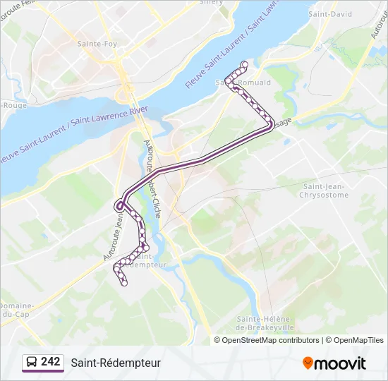 242 Bus Line Map
