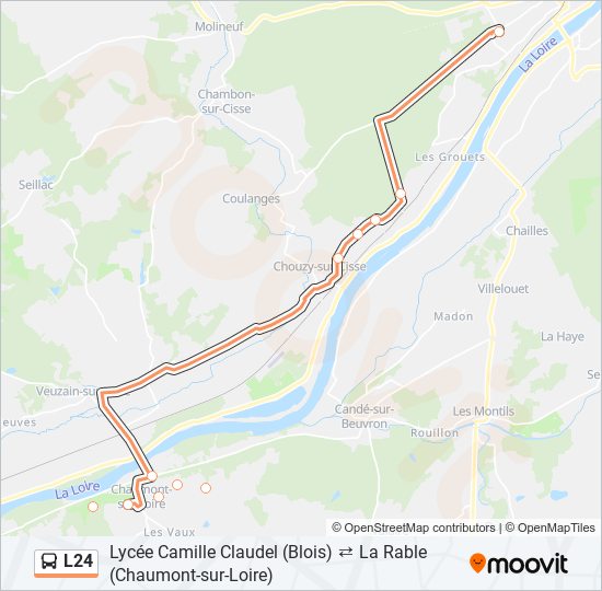 L24 bus Line Map