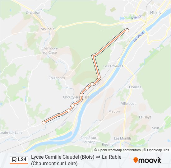 L24 bus Line Map