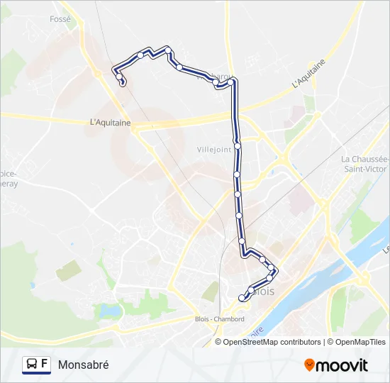 F Bus Line Map