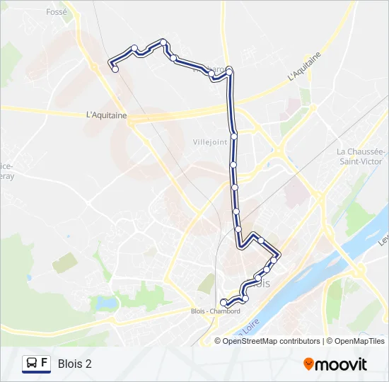 F Bus Line Map
