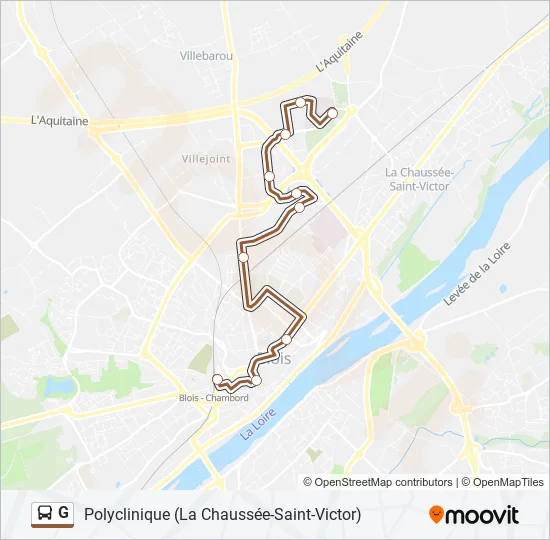 G Bus Line Map