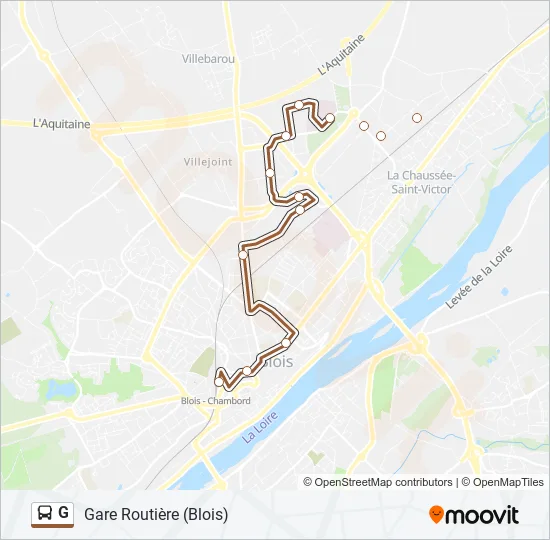 G Bus Line Map