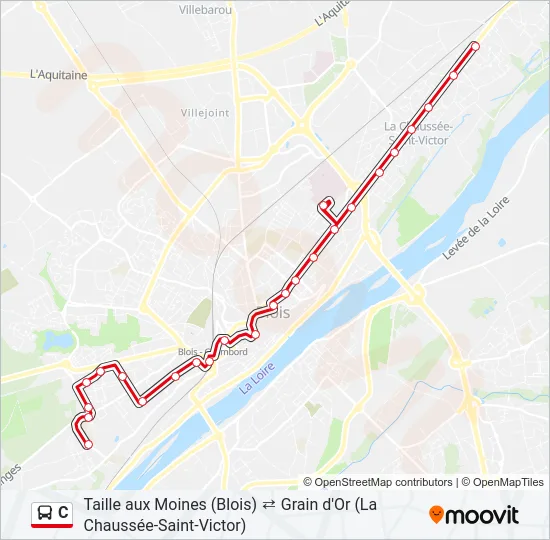 C Bus Line Map