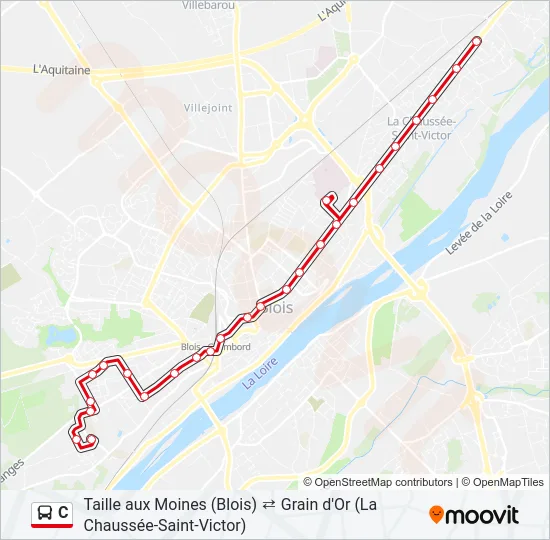 C Bus Line Map