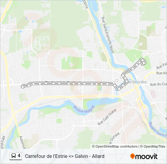 4 Bus Line Map