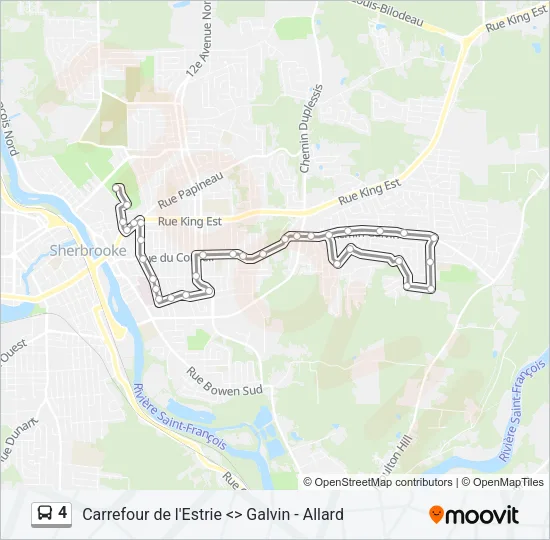 4 Bus Line Map