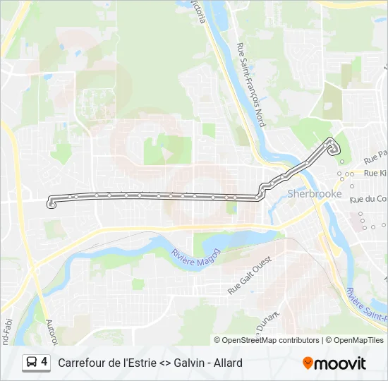 4 Bus Line Map