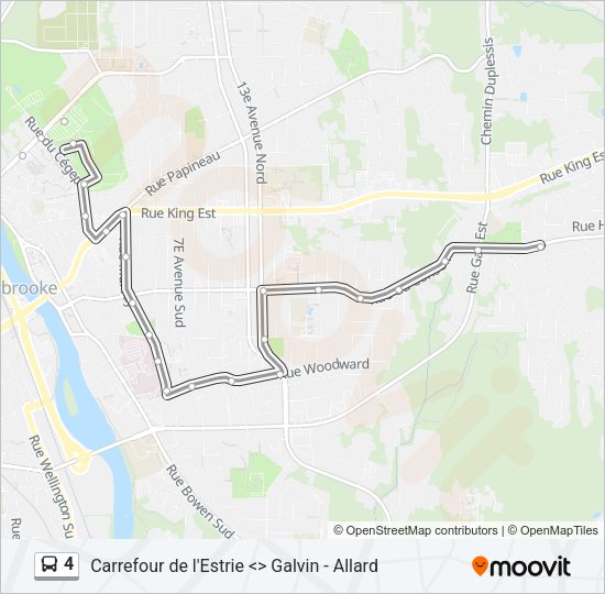 4 Bus Line Map