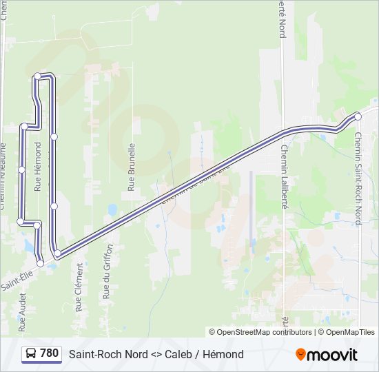 Plan de la ligne 780 de 