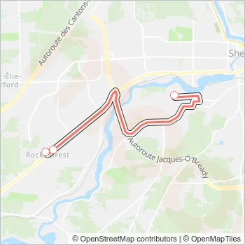 607 Bus Line Map