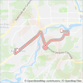 607 Bus Line Map