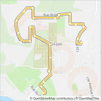 5 Bus Line Map