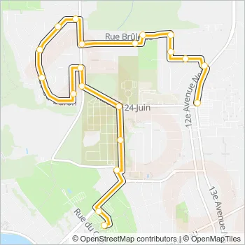 5 Bus Line Map