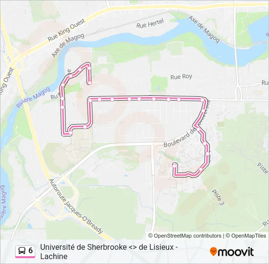 6 Bus Line Map