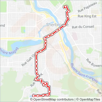 7 Bus Line Map