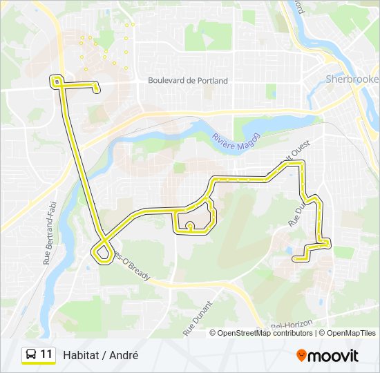 11 Bus Line Map
