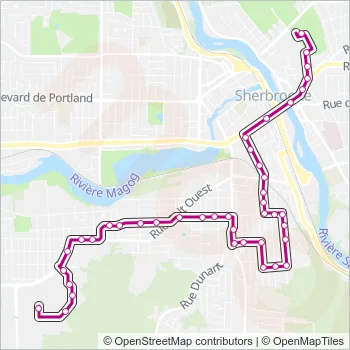 14 Bus Line Map