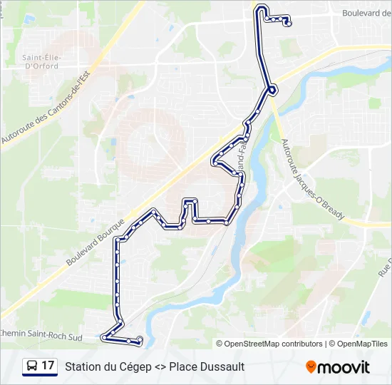 17 Bus Line Map