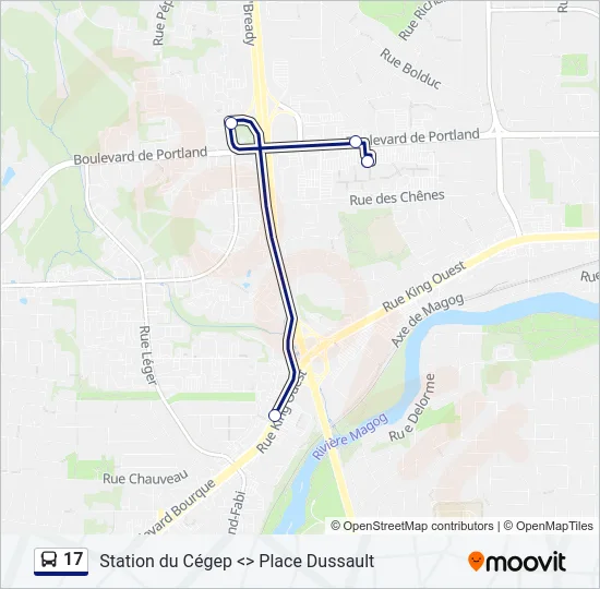 17 Bus Line Map
