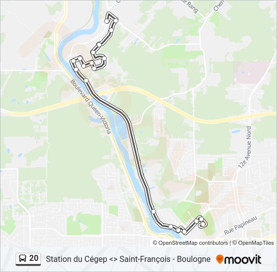 20 Bus Line Map