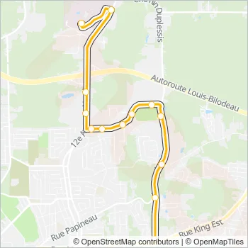 22 Bus Line Map