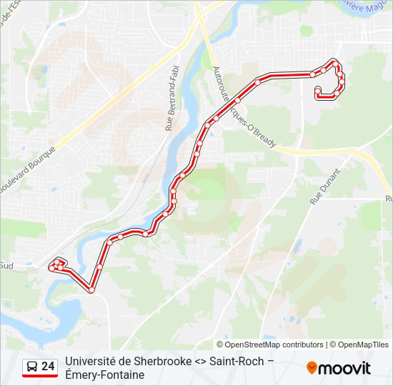 24 Bus Line Map