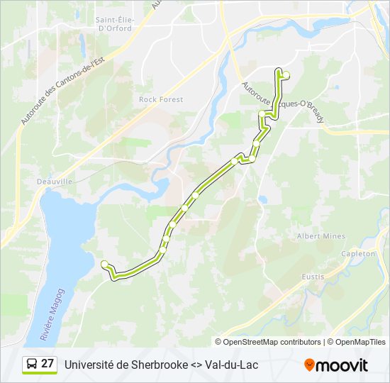 27 bus Line Map