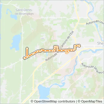 50 Bus Line Map