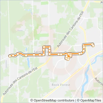 50 Bus Line Map