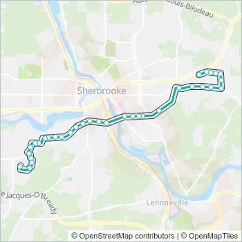 13 Bus Line Map