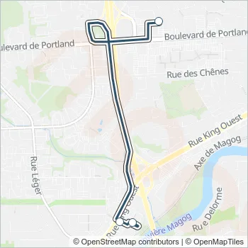 448 Bus Line Map