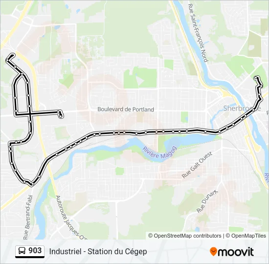 903 Bus Line Map