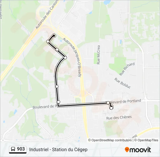 903 Bus Line Map