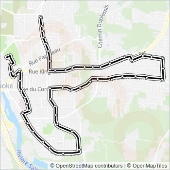 904 Bus Line Map