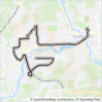 913 Bus Line Map