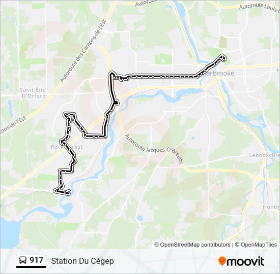 917 Bus Line Map